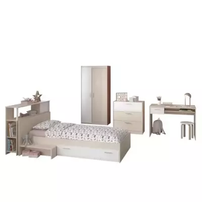 PARISOT Chambre enfant complete - Tete de lit + lit + commode + armoir PARISOT Chambre enfant complete - Tete de lit + lit + commode + armoir