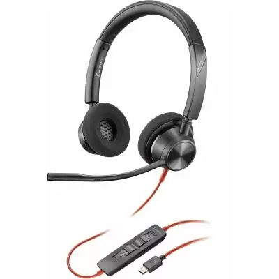 HP Poly Micro-casque Poly Blackwire 3320 stéréo USB-C certifié Microsoft Teams + adaptateur USB-C/A