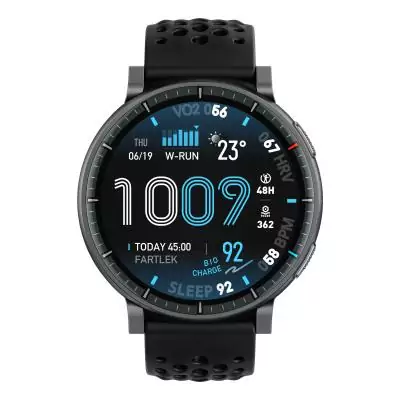 Amazfit Active Max 3,81 cm (1.5") AMOLED Numérique 480 x 480 pixels Écran tactile Noir