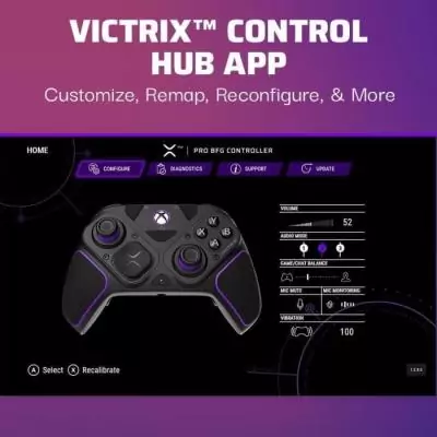 Manette sans fil PDP Victrix Pro BFG - PC, Xbox One et Series X|S - Noir Manette sans fil PDP Victrix Pro BFG - PC, Xbox One et Series X|S - Noir
