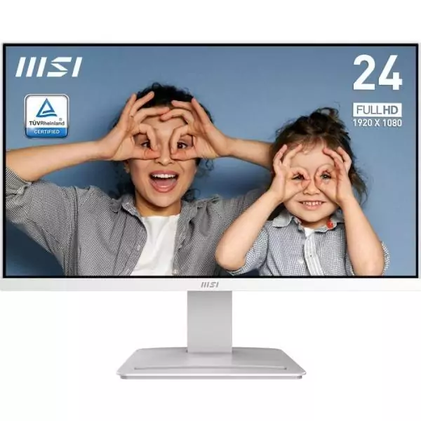 Ecran PC - MSI - 23,8'' - FHD - 100Hz - Dalle VA - 1ms - Blanc - PRO MP2412W