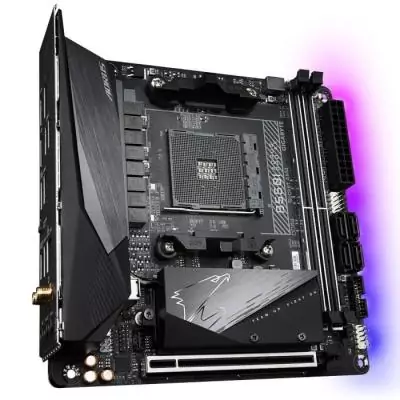 Carte mère Gigabyte B550I AORUS PRO AX - Performances gaming ultimes Carte mère Gigabyte B550I AORUS PRO AX - Performances gaming ultimes