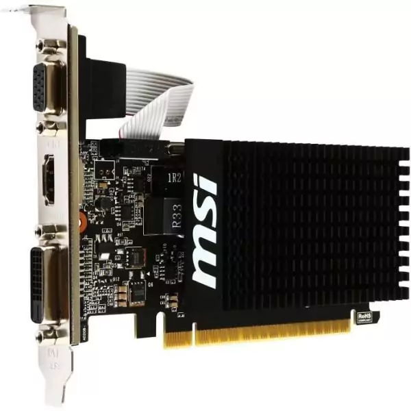 Carte graphique - MSI - GT 710 2GD3H LP NVIDIA GeForce GT 710 2 Go GDDR3