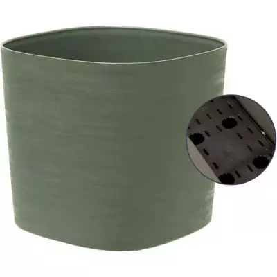 Pot avec réserve d'eau - GARDEN ID Respect - Vert de gris 25 x 25 cm Pot avec réserve d'eau - GARDEN ID Respect - Vert de gris 25 x 25 cm