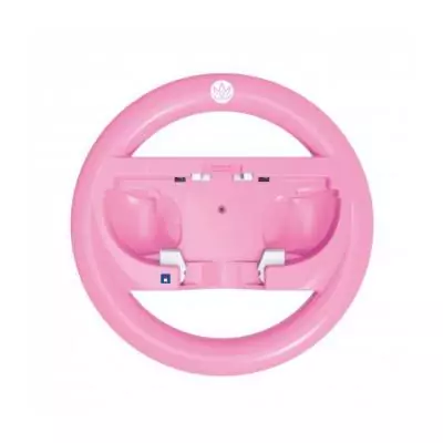 Volant de course - Nintendo Switch 2 - Hori - Mario Kart World Joy-Con - Motif Peach - Rose