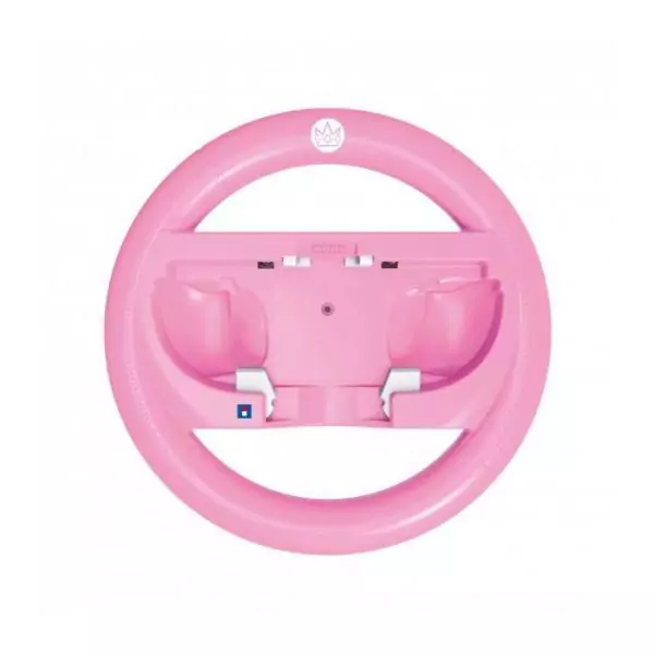 Volant de course - Nintendo Switch 2 - Hori - Mario Kart World Joy-Con - Motif Peach - Rose