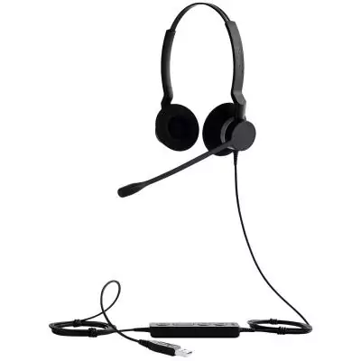 Jabra Biz 2300 Casque Avec fil Arceau Bureau Centre d'appels USB Type-A Noir