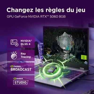 PC portable Gamer LENOVO LOQ 15IRX10 | Écran 15'' FHD 144Hz - Core i7-13700HX - RTX 5060 100W - 16 Go RAM - SSD 512 Go