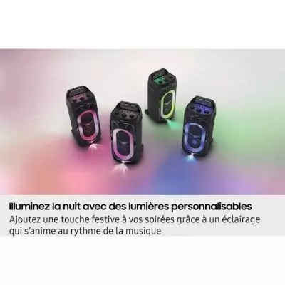 Enceinte Samsung MX ST50F/XE 240W Noir | Effets lumineux | Bluetooth | Batterie 18h