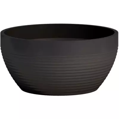 Pot de fleur Coupe - GARDEN ID - Impact écologique Noir-Anth - 25 x 12 cm Pot de fleur Coupe - GARDEN ID - Impact écologique Noir-Anth - 25 x 12 cm