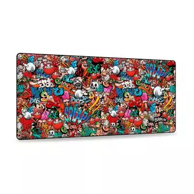 Tapis de Souris Subblim SUB-MP-01PUW02 Noir Multicouleur XL