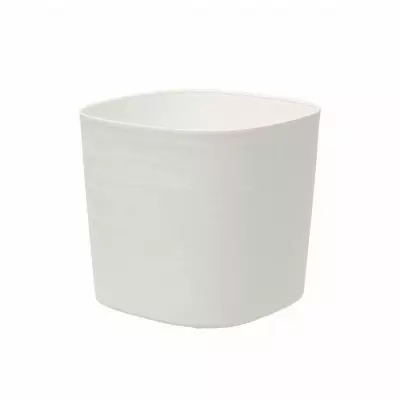 Pot avec réserve d'eau - GARDEN ID Respect - Blanc 20 x 20 cm Pot avec réserve d'eau - GARDEN ID Respect - Blanc 20 x 20 cm