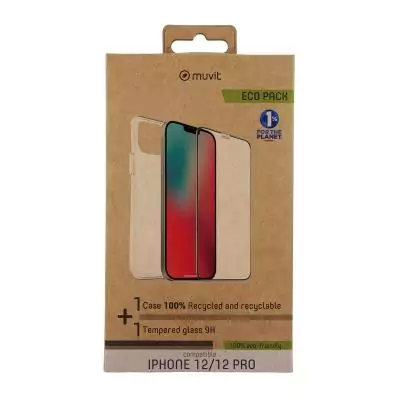 Protection pour téléphone portable Muvit Transparent Smartphone Apple iPhone 12, 12 Pro