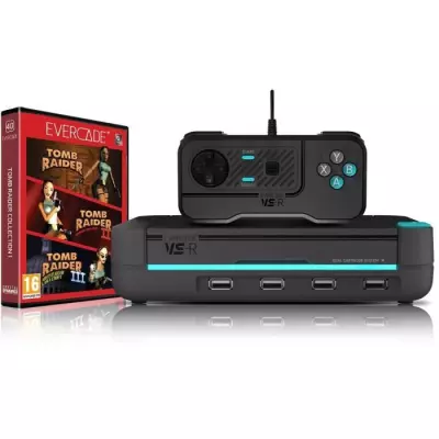 Pack Console rétrogaming - Evercade VS-R TombRaider avec coffret de 1-2-3