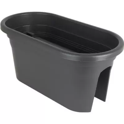 Jardinière pour balcon Venezia - 30 x 60 x H 27 cm - Gris anthracite Jardinière pour balcon Venezia - 30 x 60 x H 27 cm - Gris anthracite