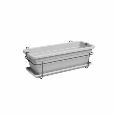 Jardinière ARTEVASI VENEZIA balcon KIT - 50 cm - Gris clair Jardinière ARTEVASI VENEZIA balcon KIT - 50 cm - Gris clair