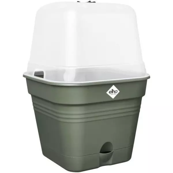 ELHO Green Basics Pot De Cult Car Allin1 30 - Vert - Ø 30 x H 25 cm - culture et récolte - 100% recyclé