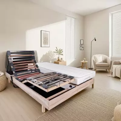 Ensemble relaxation: matelas + sommiers électriques 2x80x200cm Ensemble relaxation: matelas + sommiers électriques 2x80x200cm