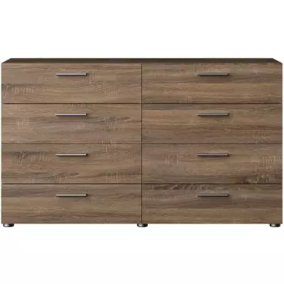 Commode NASH 8 tiroirs - Moderne et Spacieuse - L 140 cm