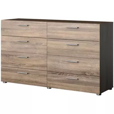 Commode NASH 8 tiroirs - Moderne et Spacieuse - L 140 cm