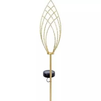Balise solaire élégante - Lanterne GARDEN ID Épi Doré Ø11 h81 cm