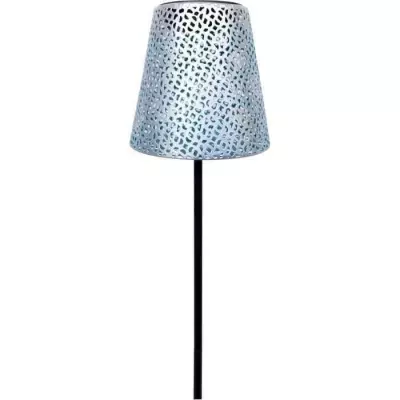 Lampe solaire Garden ID Argent - Éclairage autonome 6-8h