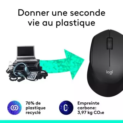 Souris Logitech M330 Silent sans fil - Noire Souris Logitech M330 Silent sans fil - Noire