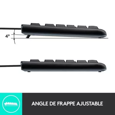 Clavier filaire Logitech K120 Business Noir - Pratique et professionnel