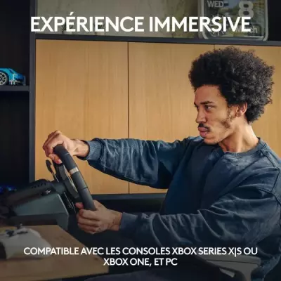 Volant de course et pédales G920 - Logitech G - Xbox/PC - Compact et performant