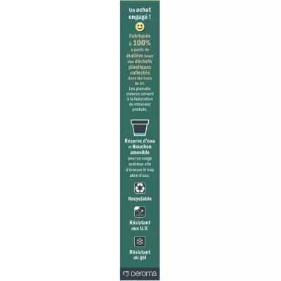 Jardinière DEROMA Muret Save R 75L Gris foncé Jardinière DEROMA Muret Save R 75L Gris foncé