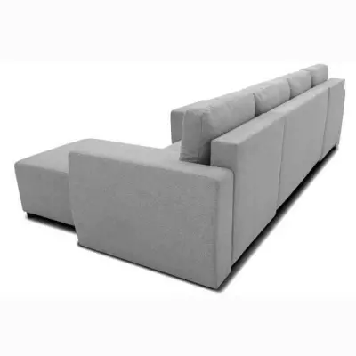 Canapé d'angle convertible PHARELL 5/6 places - Tissu souris Canapé d'angle convertible PHARELL 5/6 places - Tissu souris