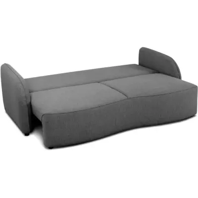 Canapé convertible BARI 3 places - Anthracite - Rangement - Eco-friendly Canapé convertible BARI 3 places - Anthracite - Rangement - Eco-friendly