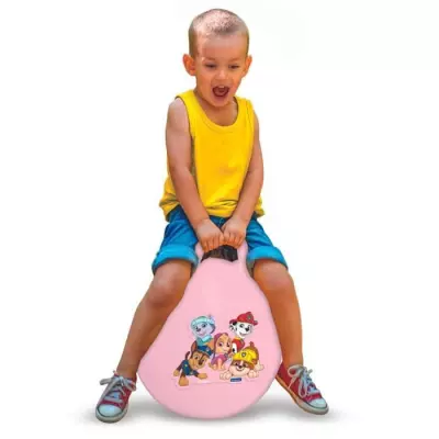 Balle Sauteuse Gonflable rose Pat' Patrouille 45cm - Hauteur colis (cm): 9