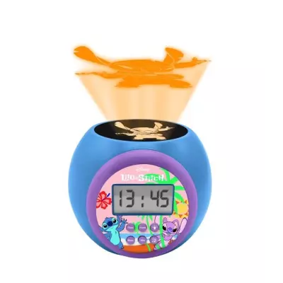 Réveil Enfant Lexibook avec Projecteur Stitch - Compact et Coloré