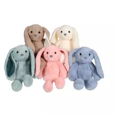 Peluche Tendance Lapin Crème - 28 cm