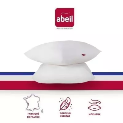 Lot de 2 oreillers Douceur 60x60 cm - Blanc