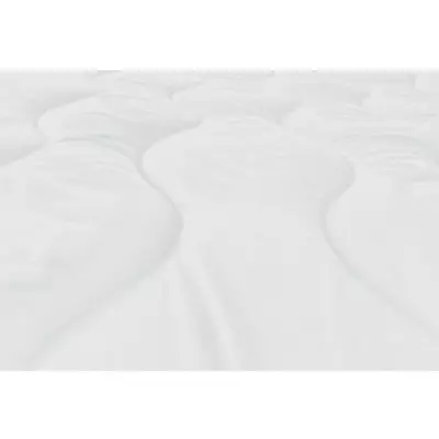 Couette chaude bicolore ABEIL - 140 x 200 cm - Blanc et gris