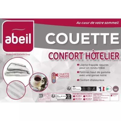 Couette chaude Confort Hôtelier 140 x 200 cm - Qualité Luxe