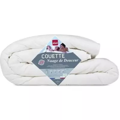 Couette légère NUAGE de DOUCEUR 200x200 cm blanc - Made in France