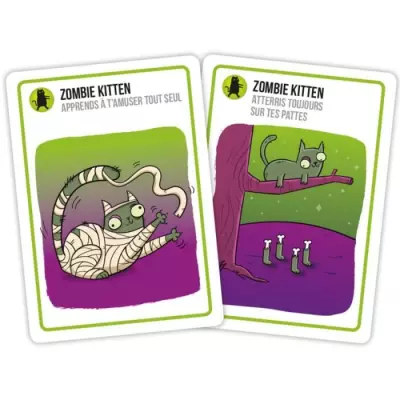 Jeu de société Zombie Kittens : Explosif et terrifiant