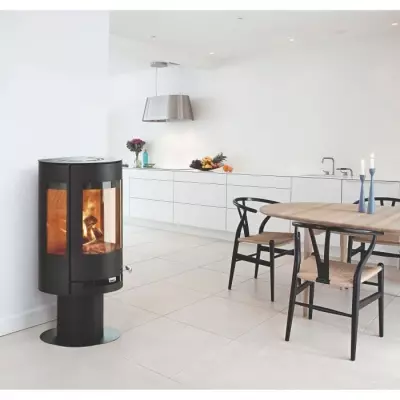 Poêle à bois ADURO 9.3 - Noir 6 KW - Compact et élégant