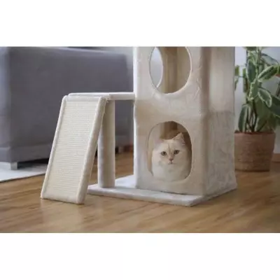 Arbre à chat moelleux 100 cm Alessia - Kerbl - Alcôve double