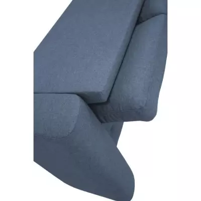 Canapé d'angle réversible 4 places Bleu - HAMILTON fabriqué Ukraine