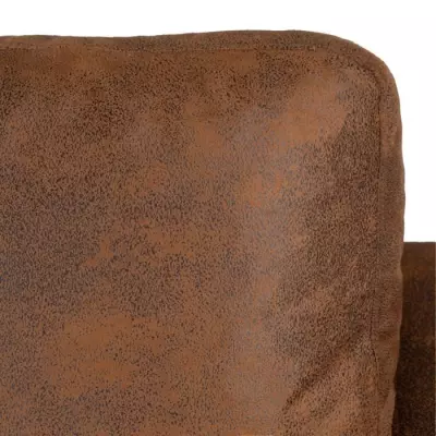 Canapé d'angle gauche 4 places - Tissu Marron vintage - Style contemporain