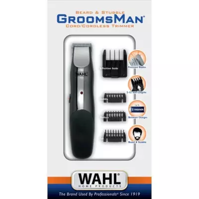 Tondeuse à barbe Wahl Groomsman 3,5V - Autonomie 60 min Tondeuse à barbe Wahl Groomsman 3,5V - Autonomie 60 min