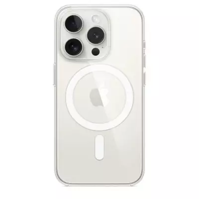 Coque transparente avec MagSafe pour iPhone 15 Pro