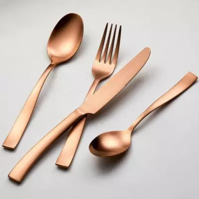 Ménagère ARTHUR MARTIN AM0056 - 24 pièces - Cuivre - Acier inoxydable