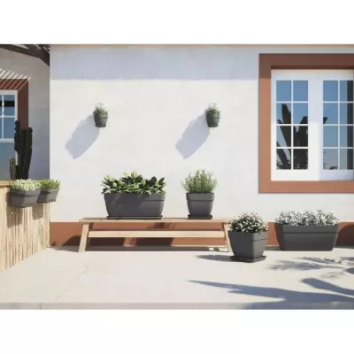 Jardinière XL ARTEVASI CAPRI CAMPANA - Anthracite 80 cm Jardinière XL ARTEVASI CAPRI CAMPANA - Anthracite 80 cm