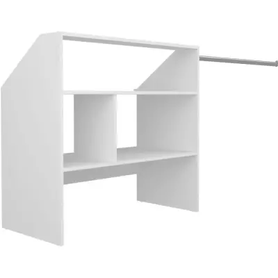 Kit dressing blanc sous comble ARTIC EKIPA - 1 penderie - L197 cm
