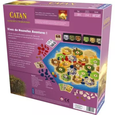 Jeu de société Catan Barbares et Marchands - Asmodee - Dimensions compactes
